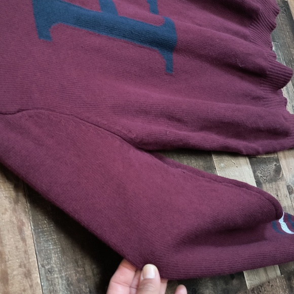 Tommy Hilfiger Maroon Crew Neck H Knit Sweater Sz Large Men - Picture 7 of 16